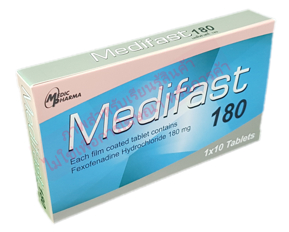 MEDIFAST 180 mg fexofenadine1*10 ′s (M23)