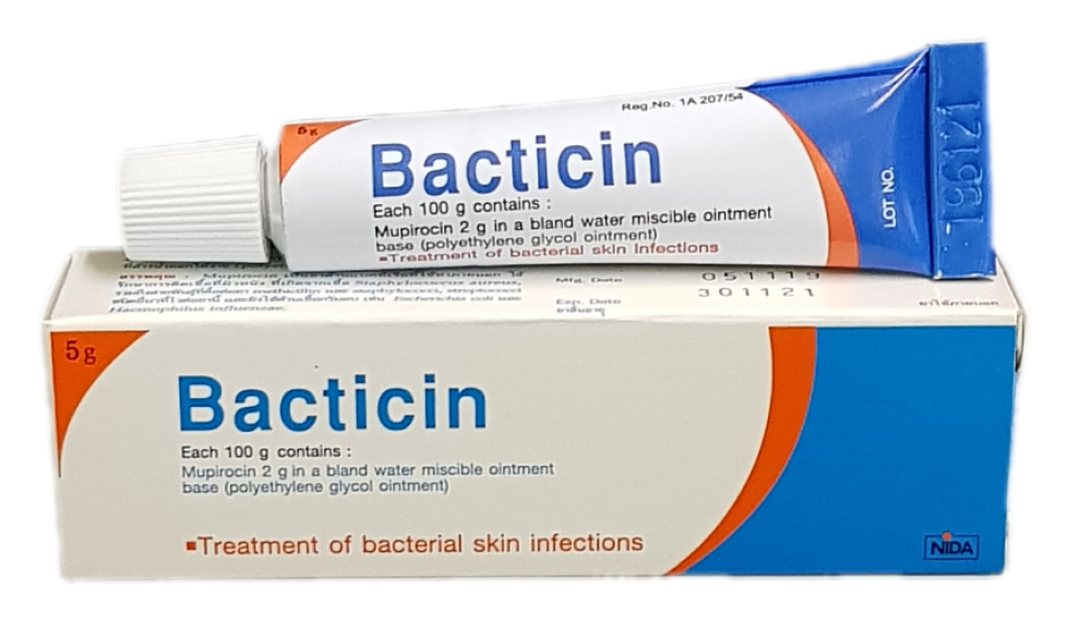 BACTICIN cream 5 g 2% mupirocin NIDA ส.bactroban